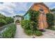 Home exterior with riverfront views and unique barn door details at 516 7Th Se St, Largo, FL 33771