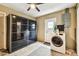 Convenient laundry room, complete with black sliding door closet, washer and dryer at 5726 20Th N Ave, St Petersburg, FL 33710