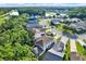 A neighborhood with manicured lawns and tree lined streets near lake offers serene community living at 6439 Gentle Ben Cir, Wesley Chapel, FL 33544