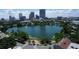 Beautiful aerial view showcasing the city skyline and a tranquil lake at 777 3Rd N Ave # 1304, St Petersburg, FL 33701