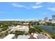 Stunning aerial view of the city skyline and lake showcasing an urban location and beautiful scenery at 777 3Rd N Ave # 1304, St Petersburg, FL 33701