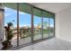 Spacious balcony with a stunning view of the city skyline and a serene lake at 777 3Rd N Ave # 1304, St Petersburg, FL 33701