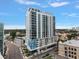 Modern high-rise building featuring balconies and large windows, offering stunning city views at 777 3Rd N Ave # 1304, St Petersburg, FL 33701