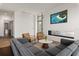 Modern living space featuring comfortable seating, a fireplace, and a large screen television at 777 3Rd N Ave # 1304, St Petersburg, FL 33701