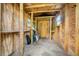 Inside the storage shed with wood framing and flooring, perfect for storage solutions at 8537 93Rd Ave, Seminole, FL 33777