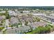 Aerial view of townhouse community and surrounding commercial properties at 1050 Starkey Rd # 704, Largo, FL 33771