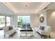 Elegant lobby with comfortable seating, modern lighting, and stylish decor, creating a sophisticated ambiance at 10520 Boardwalk Loop # 202, Bradenton, FL 34202
