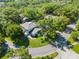 Overhead shot showcasing the meticulously landscaped neighborhood, featuring well-maintained lawns and tree-lined streets at 11799 Raintree Dr, Temple Terrace, FL 33617