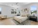 Bright bedroom featuring hardwood floors, natural light, and contemporary décor at 1500 49Th N St, St Petersburg, FL 33710