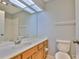 Bathroom featuring vanity with wood cabinets at 1717 Atrium Dr, Sun City Center, FL 33573
