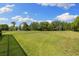 Expansive green backyard features a swing set and plenty of space at 18521 Wayne Rd, Odessa, FL 33556