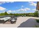 An outdoor patio space that is perfect for relaxing and entertaining at 18521 Wayne Rd, Odessa, FL 33556