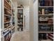 Spacious pantry with organized shelves and ample storage for food and kitchen essentials at 18521 Wayne Rd, Odessa, FL 33556