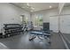 Bright gym with free weights and benches offering a complete fitness experience for residents at 19206 Ivy Oak Way, Tampa, FL 33647