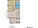 An interior floor plan of the condo showing the layout and dimensions of each room at 3232 Lake Pine E Way # A2, Tarpon Springs, FL 34688