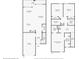 Detailed floor plan of the first floor layout featuring kitchen, living room, garage, and patio at 3918 Silverlake Way, Wesley Chapel, FL 33544