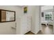 Hallway features a chest of drawers and decor with access to the bathroom and bedroom at 4322 Fincastle Ct, Tampa, FL 33624