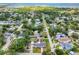 An overhead perspective of a cozy residential area with tidy houses and well-kept lawns, close to the bay at 4401 S Trask St, Tampa, FL 33611