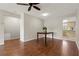 Living room with views to kitchen with stainless appliances, ample countertop space, and bright lighting at 502 Cara Ct # 502, Largo, FL 33771