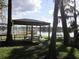 Scenic community picnic area with tables, water views, and shelter, surrounded by beautiful trees at 5139 Corvette Dr, Tampa, FL 33624