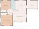 Detailed floor plan showcasing the layout with bedrooms, bath, kitchen, living room, and sunroom at 5221 48Th N Ave, St Petersburg, FL 33709