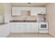 Well-equipped kitchen featuring all-white cabinets, countertop and modern appliances at 5221 48Th N Ave, St Petersburg, FL 33709
