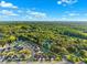 Aerial view shows the property surrounded by beautiful green trees at 6035 Nikki Ln, Odessa, FL 33556