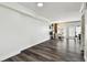 View of the living room area with sliding glass door to the backyard at 4304 Harbor House Dr, Tampa, FL 33615