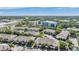 Aerial view showcases the well-maintained townhome community, conveniently located near shopping and dining at 1031 Andrew Aviles Cir, Tampa, FL 33619