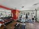 Community fitness center with free weights, weight machines, mirrors, and access to the outside area at 13285 Arbor Pointe Cir # 202, Tampa, FL 33617