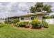Lush backyard featuring a well-maintained lawn and mature landscaping, creating a private outdoor oasis for relaxation and entertainment at 1441 S Hercules Ave, Clearwater, FL 33764