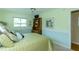 A nicely painted bedroom has views of the outside at 1441 S Hercules Ave, Clearwater, FL 33764