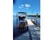 This property has a convenient boat lift and dock providing easy access to the water at 1626 Sea Breeze Dr, Tarpon Springs, FL 34689