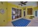 Screened lanai featuring tile flooring and a view of the pool area at 18168 Clearview Dr, Brooksville, FL 34604