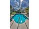 Inviting screened-in pool with sun-drenched patio area, perfect for relaxing and entertaining at 18168 Clearview Dr, Brooksville, FL 34604