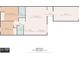 Detailed floor plan showcasing the home's layout, including bedrooms, bathrooms, and living areas at 1902 Elaine Dr, Clearwater, FL 33760