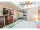 Spacious main bedroom boasting an ensuite bathroom with a soaking tub and glass-enclosed shower at 2199 Blue Tern Dr, Palm Harbor, FL 34683