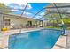 Enjoy the pool, patio, and play area in the privacy of your screened-in lanai and fenced yard at 3485 Dothan Ave, Spring Hill, FL 34609