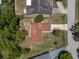 Aerial perspective of the property highlighting its layout, surroundings, and well-maintained landscaping at 3529 Orion Rd, Spring Hill, FL 34606
