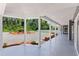 Long, winding driveway lined with garden beds leads to private residence at 3663 Berger Rd, Lutz, FL 33548