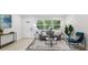 Bright living room with neutral walls, modern furniture, and large windows offering ample natural light at 6 N Orion Ave, Clearwater, FL 33765