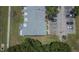 An overhead view of townhome featuring manicured landscaping and ample parking spaces at 6601 121St Ave # I, Largo, FL 33773