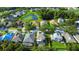 This property has a pond view from the aerial view at 7711 Nottinghill Sky Dr, Apollo Beach, FL 33572