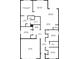 Detailed floorplan layout showing dimensions of the primary bedroom, living room, kitchen, bedrooms and garage at 7774 Sail Clover Ln, Zephyrhills, FL 33540