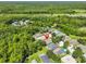 Scenic aerial shot showcases a lovely home nestled among trees and close to a highway at 8213 Swann Hollow Dr, Tampa, FL 33647