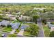 Scenic aerial view of a residential area showcasing lush greenery and mature trees, including the listing at 8823 Aruba Ln, Port Richey, FL 34668