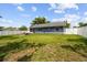 Spacious backyard featuring lush grass and a clean white fence, perfect for outdoor activities at 8823 Aruba Ln, Port Richey, FL 34668
