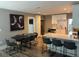 Open floorplan shows kitchen with breakfast bar and dining area; great for entertaining guests at 1137 Highland S St, St Petersburg, FL 33701