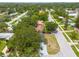 Neighborhood aerial view with tree-lined streets at 1608 Carlos Ave, Clearwater, FL 33755