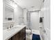 Clean bathroom with walk-in shower and vanity sink at 214 Meadow Ln # 214, Oldsmar, FL 34677